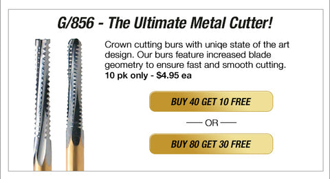 BU847-012-8   10-Pk , X-REX Multi-Use Crown & Bridge Preparation Burs, The Ultimate Metal Cutter