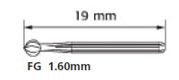 557  [pack of 10 or 100] Flat Fissure - Cross Cut Operative & Surgical Carbide Burs