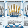Dental Bur Materials: Diamond, Gold and Carbide Compared