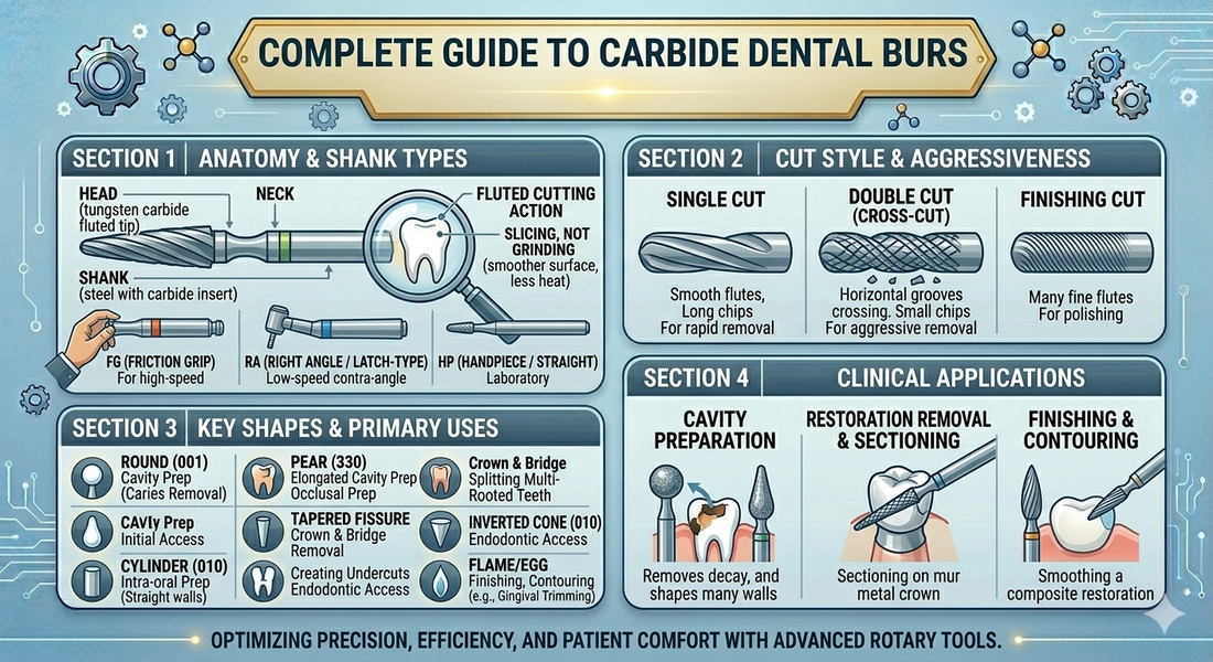 What Are Carbide Dental Burs and When to Use Them