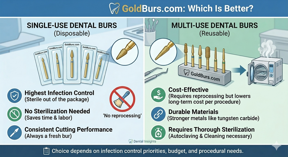 Single-Use vs Multi-Use Dental Burs: Which Is Better
