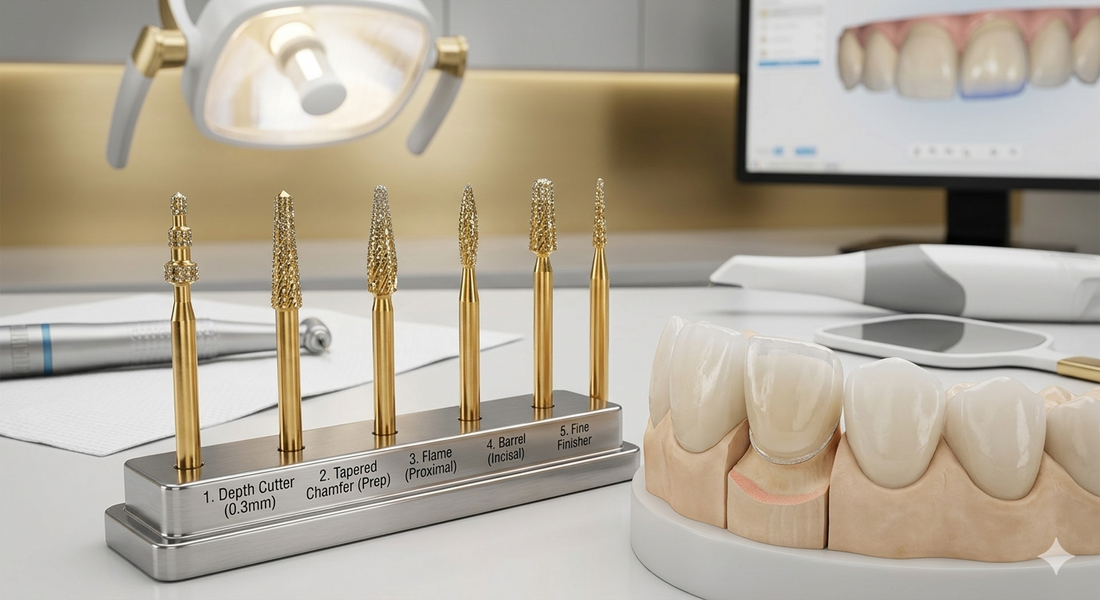 Gold Diamond Burs for Veneer Preparation: The Complete Clinician's Guide