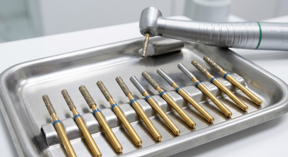 Gold Diamond Burs End Cutting Cylinder: The Complete Shape and Application Guide