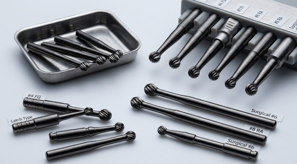 Operative and Surgical Carbide Burs Round: A Complete Size Guide for Dentists and Dental Students