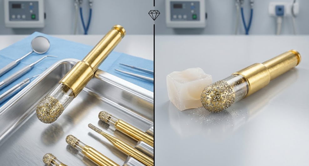 Understanding Round-End Cylinder Gold Diamond Burs: Types, Uses & Applications