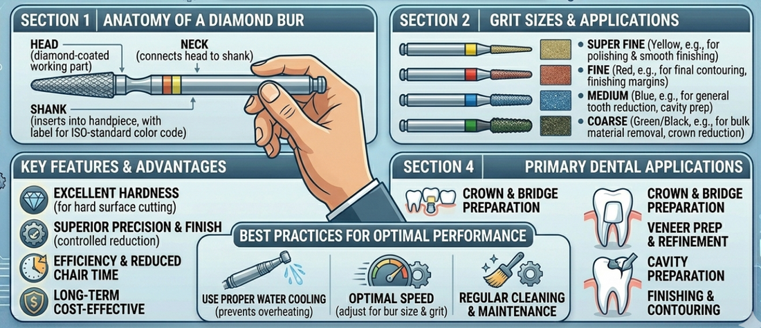 What Are Diamond Dental Burs? Complete Overview