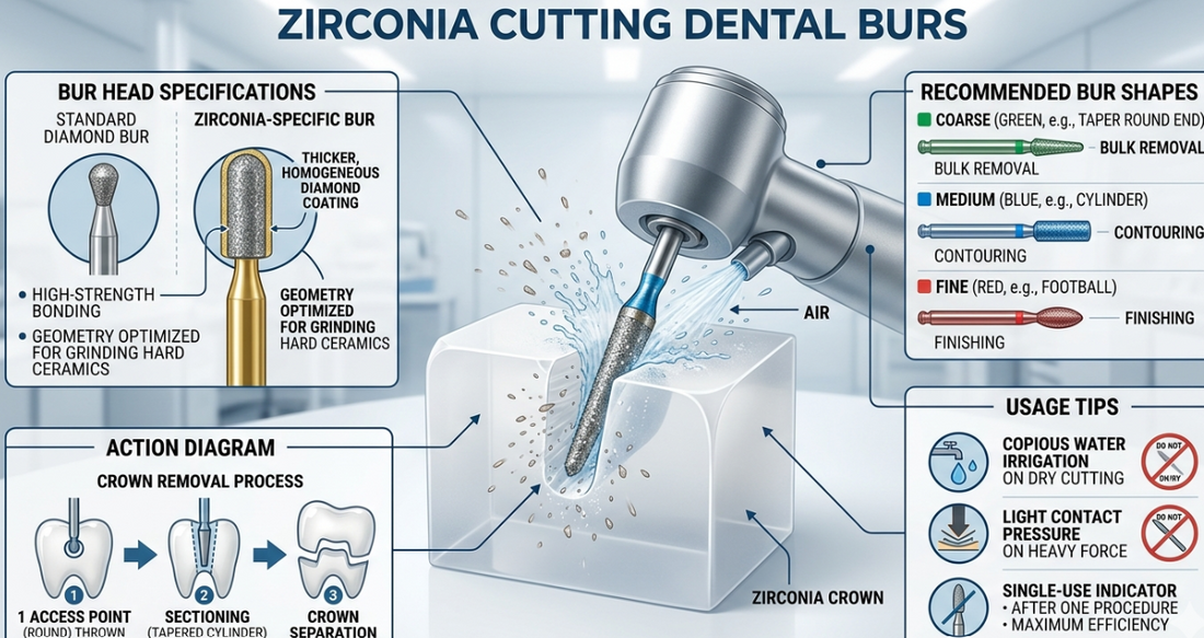 What Are Zirconia Cutting Dental Burs?
