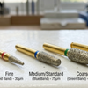 Gold Diamond Burs: Grit Guide Extra Fine to Coarse