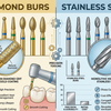 Gold Diamond Burs vs Stainless Steel Burs: Which Is Best for Precision Cutting?