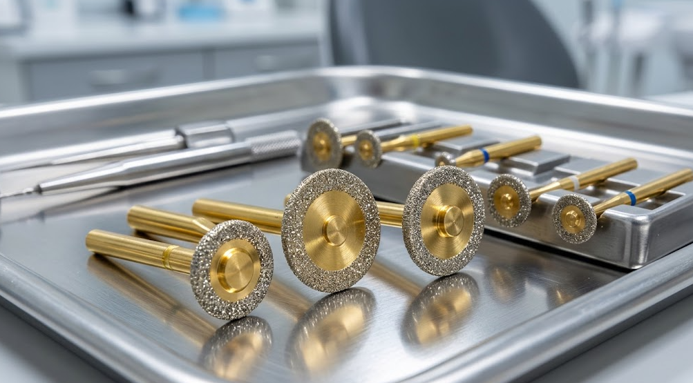 Gold Diamond Burs Wheel: A Practical Guide for Interproximal and Flat-Surface Reduction