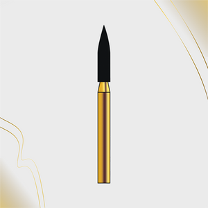 G/249-018 (862)  10-Pk , Multi use Gold Diamond Burs Flame Needle Shaped