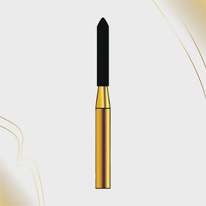 G/289-014S | (878) Short 10-Pk , Multi use Gold Diamond Burs Torpedo Shaped