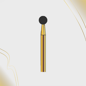G/001-033 (801) 10-Pk , Multi use Gold Diamond Burs Round (Ball) Shaped