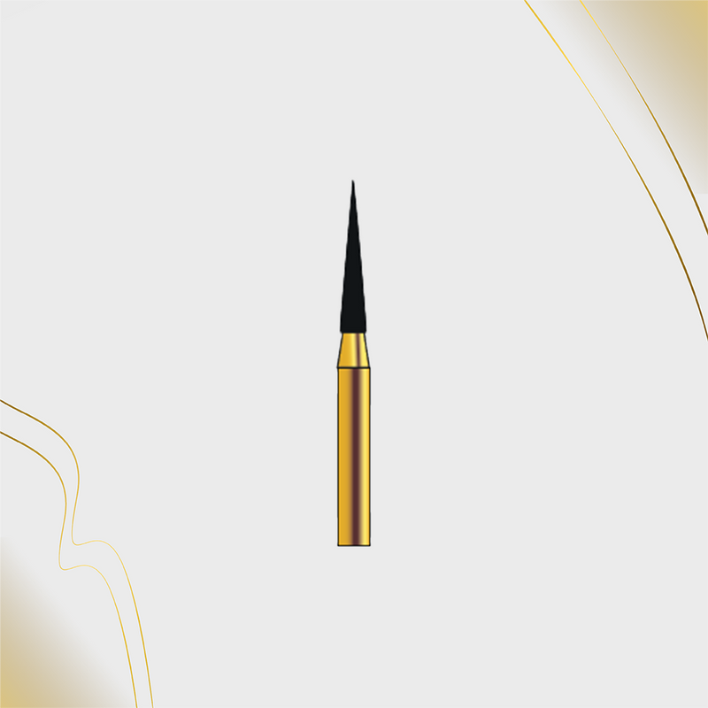 G/165-014S (858) 10-Pk , Multi use Gold Diamond Burs Needle Taper Shaped