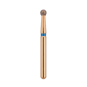 G/001-018 (801) 10-Pk , Multi use Gold Diamond Burs Round (Ball) Shaped