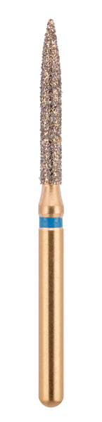 G/250-014 | (863) Multi Use Gold Diamond Burs Flame