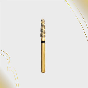 H/197-020XC | (H855) 10-Pk , Multi use Gold Diamond Burs. Spiral Shaped