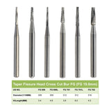 700L [a pack of 10 or 100] Taper Fissure - Cross Cut Operative & Surgical Carbide Burs