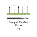257  [a pack of 10 or 100] all purpose Flat Fissure -Operative Carbide Burs