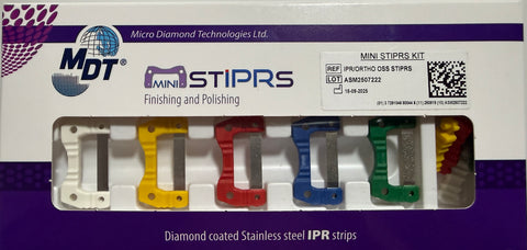 stMINI stIPRS PERFORATED DOUBLE SIDED KIT - DIAMOND COATED STAINLESS STEEL IPR STRIPS