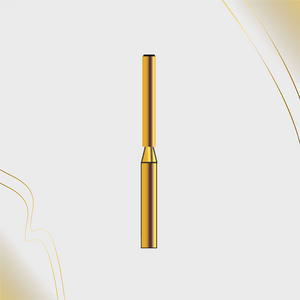 G/150-014S (839) 10-Pk , Multi use Gold Diamond Burs End Cutting Cylinder Shaped