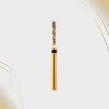 H/140-012 | (H880) 10-Pk , Multi use Gold Diamond Burs. Spiral Shaped