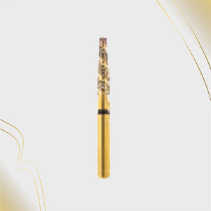 H/198-016SXC | (H856) 10-Pk , Multi use Gold Diamond Burs. Spiral Shaped