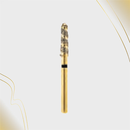 H/198-022XC | (H856) 10-Pk , Multi use Gold Diamond Burs Spiral Shaped