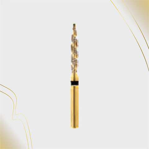 H/250-012S | (H863) 10-Pk , Multi use Gold Diamond Burs. Spiral Shaped