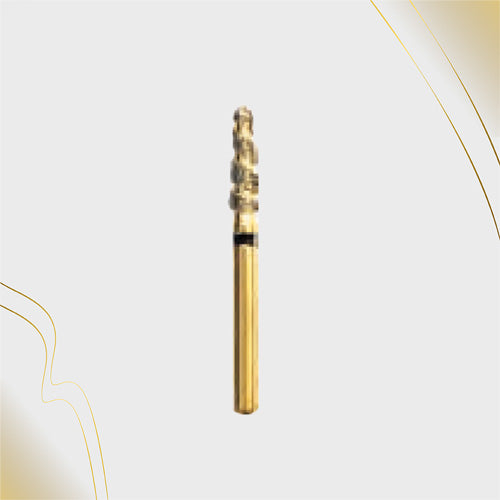 H/197-020 | (H855) 10-Pk , Multi use Gold Diamond Burs. Spiral Shaped