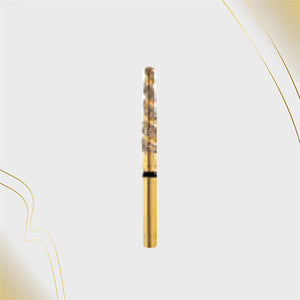 H/199-016SXC | (H850) 10-Pk , Multi use Gold Diamond Burs Spiral Shaped