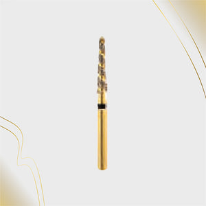 H/199-018XC | (H850) 10-Pk , Multi use Gold Diamond Burs. Spiral Shaped