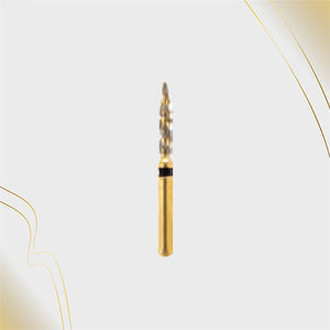 H/249-012SXC | (H862) 10-Pk , Multi use Gold Diamond Burs. Spiral Shaped
