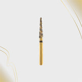 H/299-018 | (H879K) 10-Pk , Multi use Gold Diamond Burs. Spiral Shaped