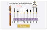 Z001-022 / Zirconia Crown Cutting Round 10pk