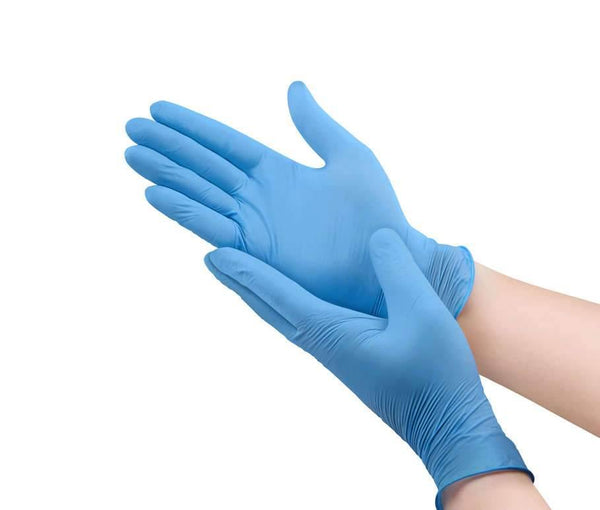 GLOVES BLUE Nitrile Exam Gloves