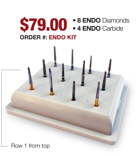 Endo Kit (8 Diamond & 4 Carbide Kit)