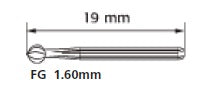702L [a pack of 10 or 100] Taper Fissure Solid Shank - Cross Cut Operative & Surgical Carbide Burs