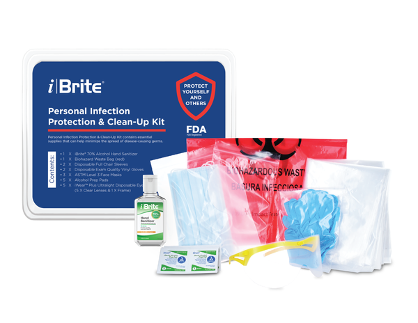 iBrite  IB-SK02 personal infection protection and clean up kit