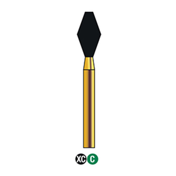 G/039-037 (811) 10-Pk , Multi use Gold Diamond Burs Barrel Shaped
