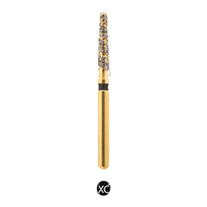 H/298-016LXC | (H878K) 10-Pk , Multi use Gold Diamond Burs. Spiral Shaped