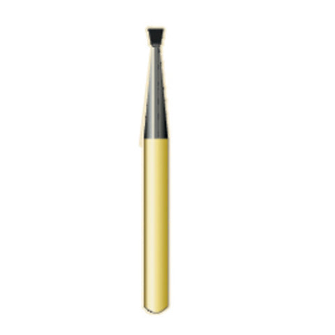 G/35 | (2035) Metal Cutting Gold Carbide Burs Inverted ConeShaped