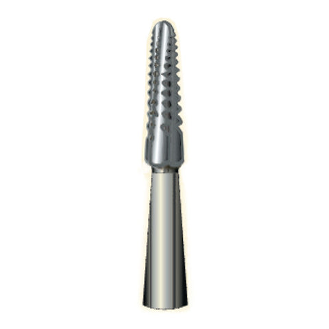 1171 | Metal Cutting Gold Carbide Burs Tapered Dome End Criss-Cross Cut Shaped