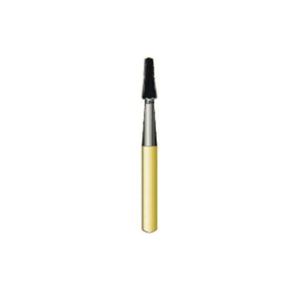 G/702 (2072) Metal Cutting Gold Carbide Burs Flat End Taper Shaped
